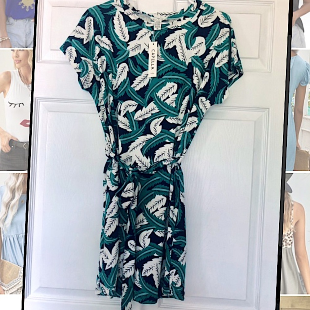 Soft summer tropical Dress. New with tags!